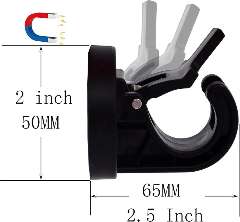 YYST Magnetic Towel Holder Towel Rack Towel Hook Hanger for Door, Refrigerator, Kitchen Stove, Oven, Dishwasher, Laundry Washing Machine- Kitten Proof (1, Black) - Image 2